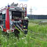 Flurbrand drohte auf Tierschutzheim überzugreifen