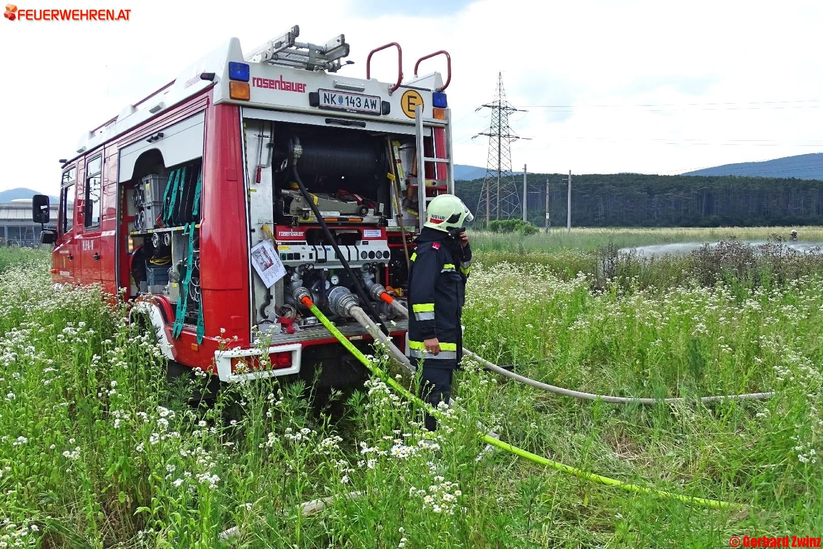 Flurbrand drohte auf Tierschutzheim überzugreifen