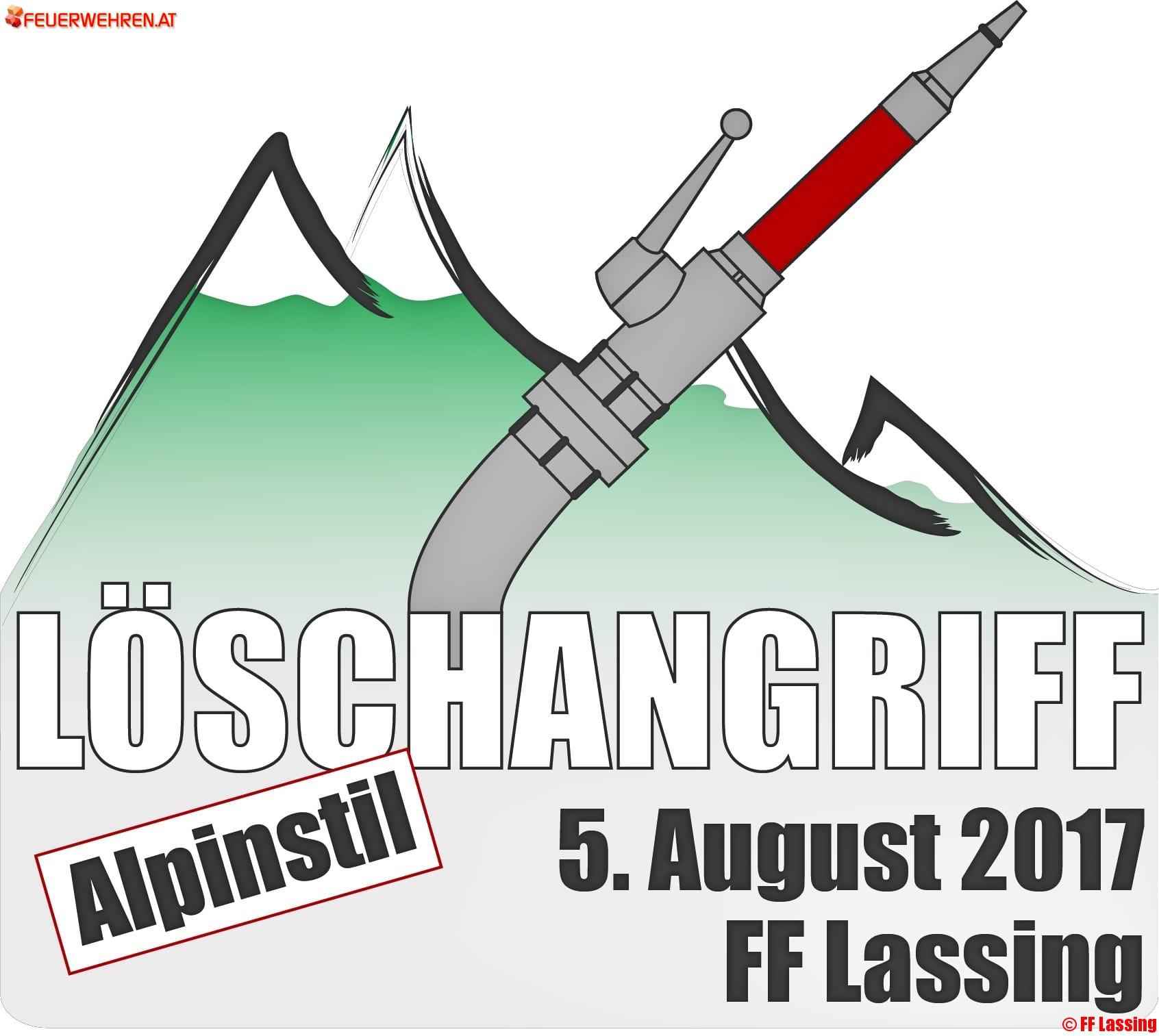 FF Lassing: Löschangriff Alpinstil 2017
