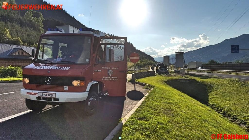 BFV Liezen A06: Fahrzeugbrand auf der A9