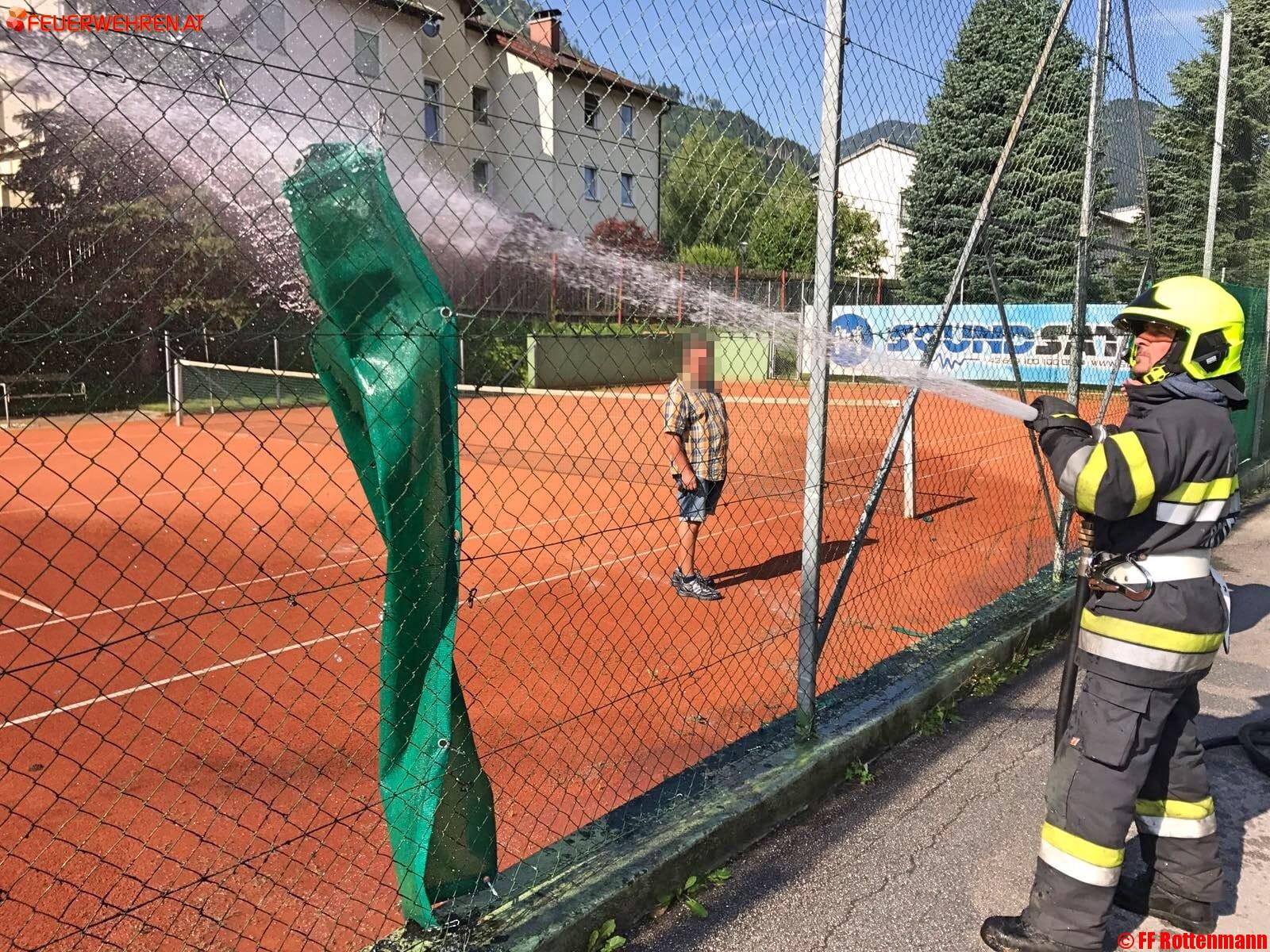 BFV Liezen A06: Brand eines Werbebanners