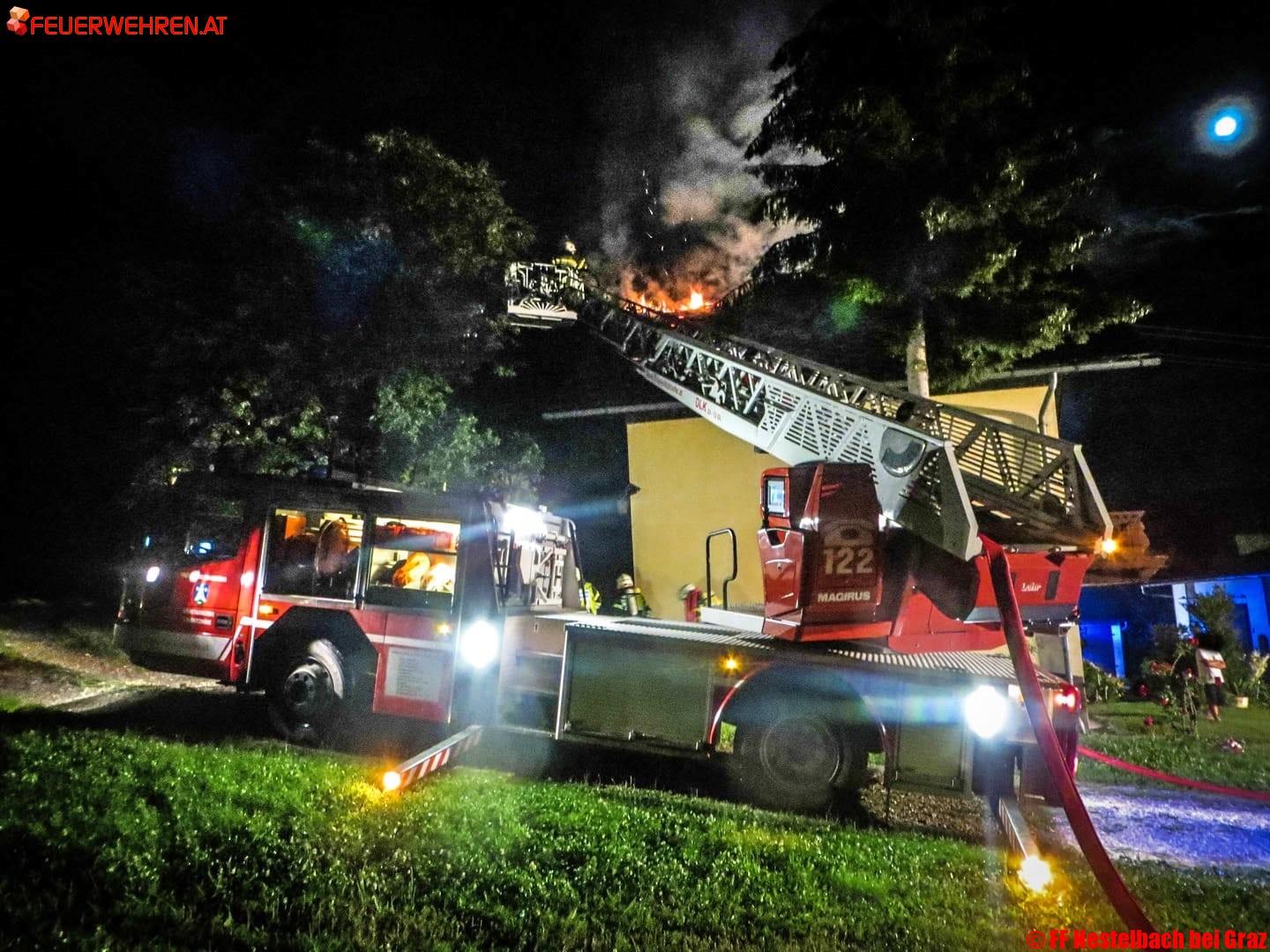 FF Nestelbach: Wohnhausbrand in Mitterlaßnitz