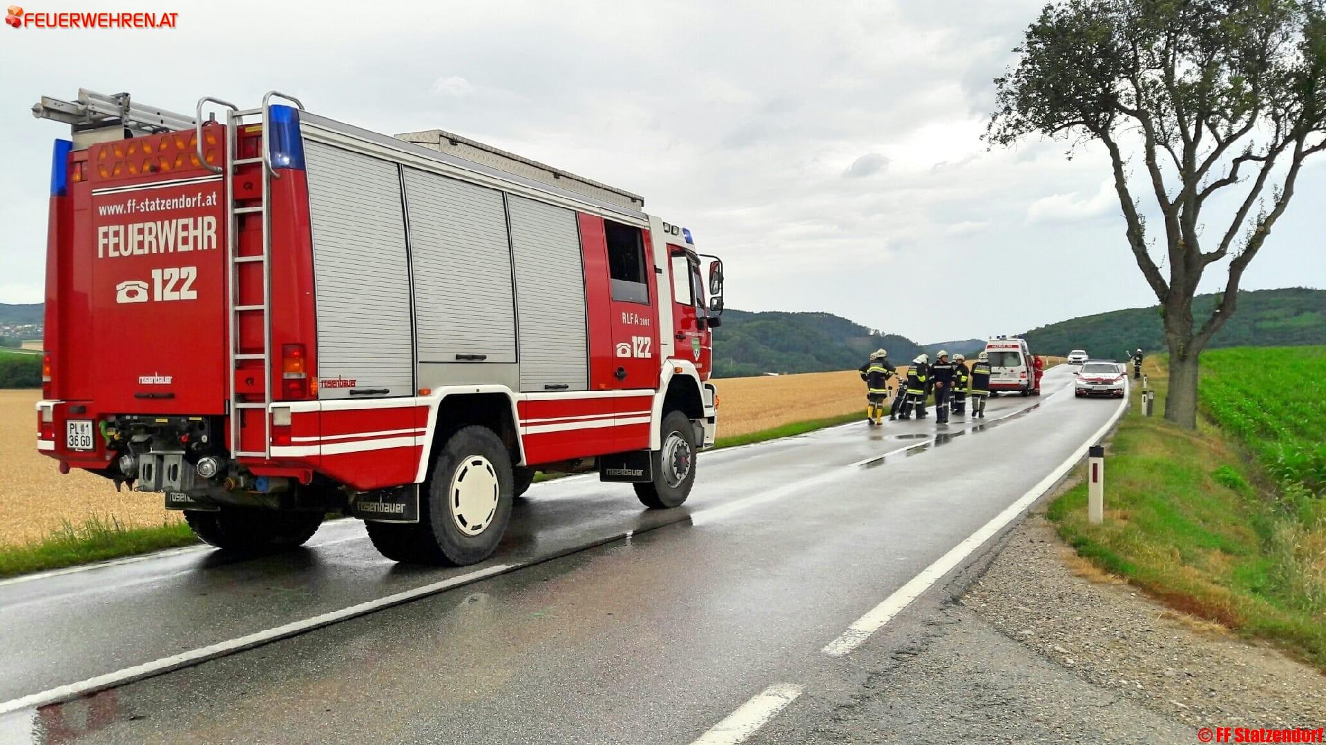 FF Statzendorf: Motorradbergung für die Feuerwehr Statzendorf