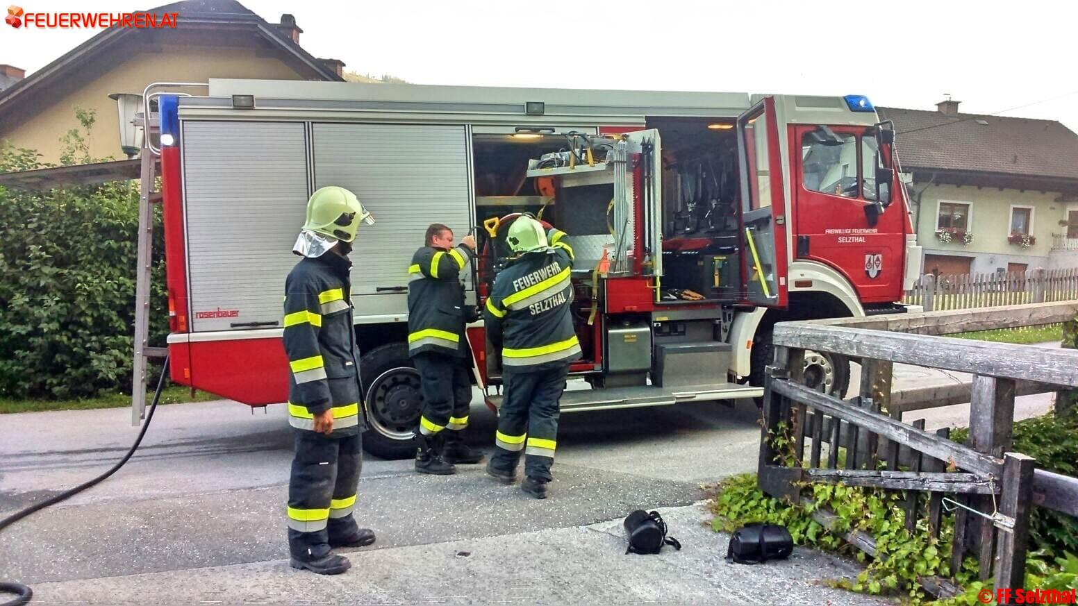 BFV Liezen A06: Kellerbrand im Ortsgebiet Selzthal