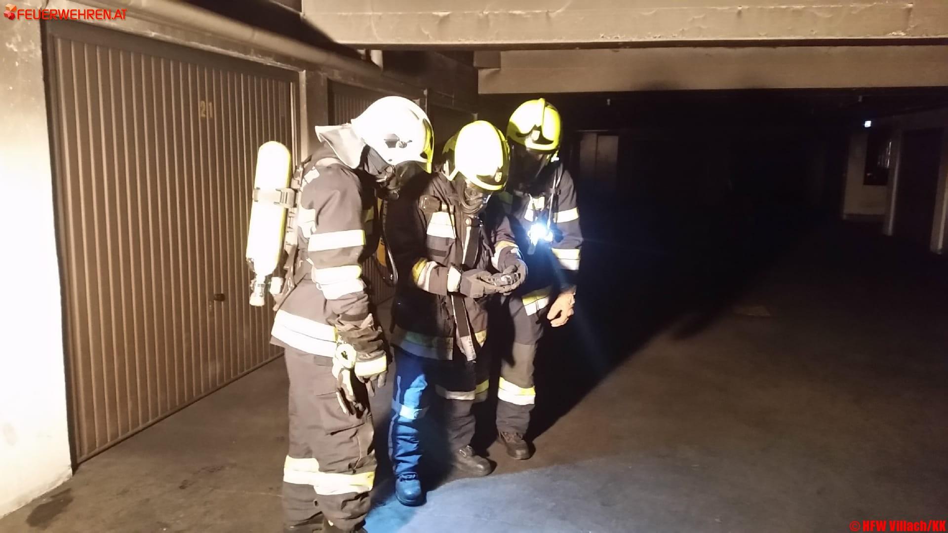 HFW Villach: Gefährlicher Brand in Tiefgarage