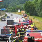 FF Nestelbach: Schwerer Verkehrsunfall auf der A2 Südautobahn