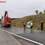 FF Gaweinstal: Pkw im Straßengraben - A5-Nordautobahn 2