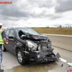 FF Gaweinstal: Verkehrsunfall mit Menschenrettung auf der A5-Nordautobahn