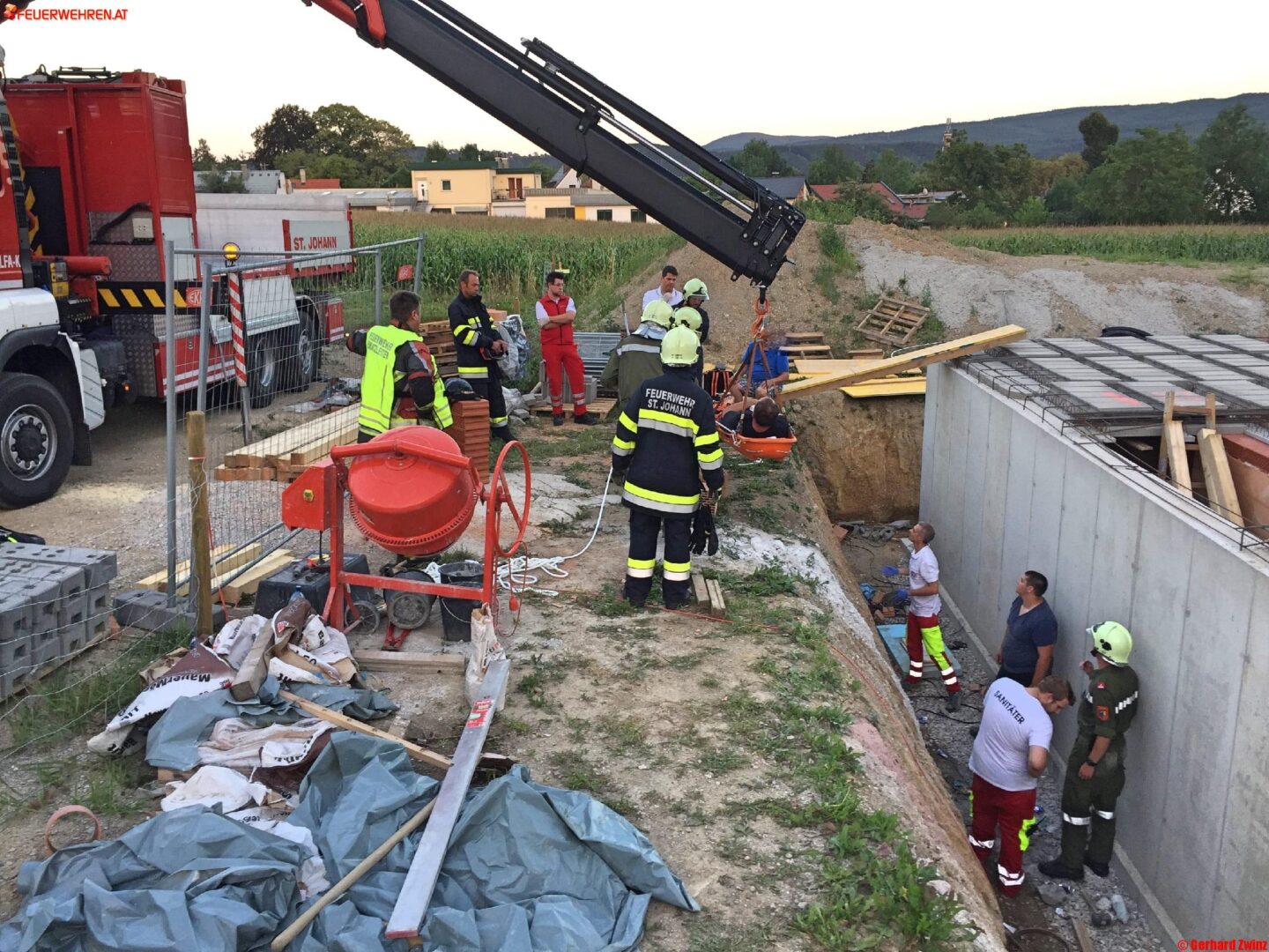 Menschenrettung in Ternitz-Pottschach