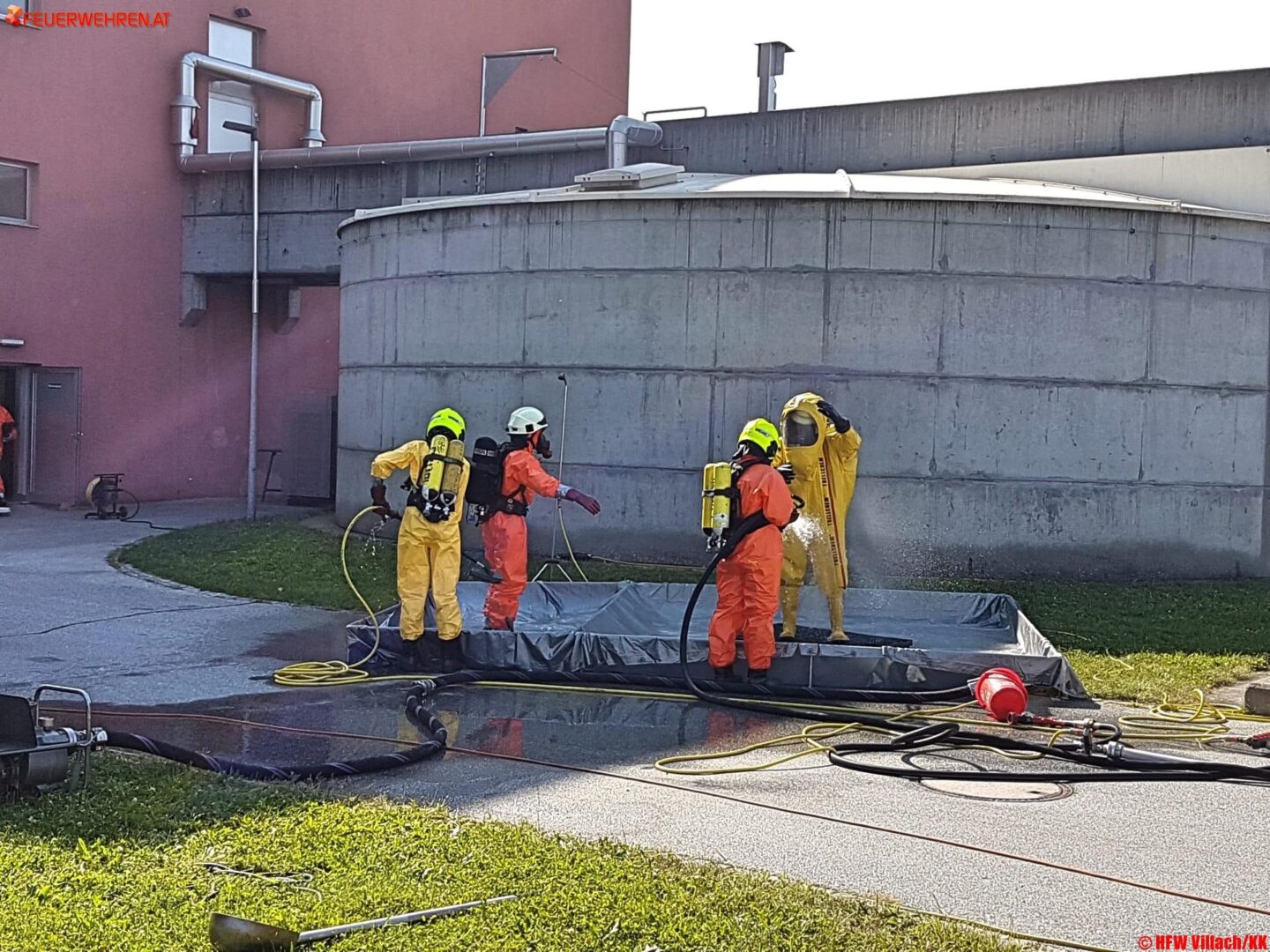 HFW Villach: Salzsäureaustritt in Kläranlage