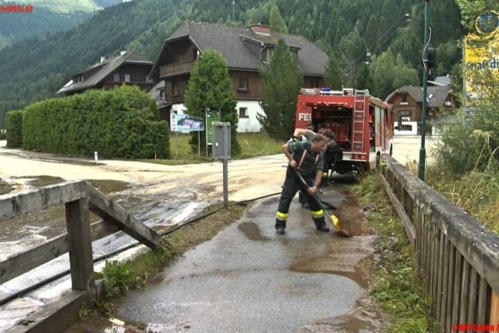 BFV Liezen: Aufräumarbeiten in den Katastrophengebieten