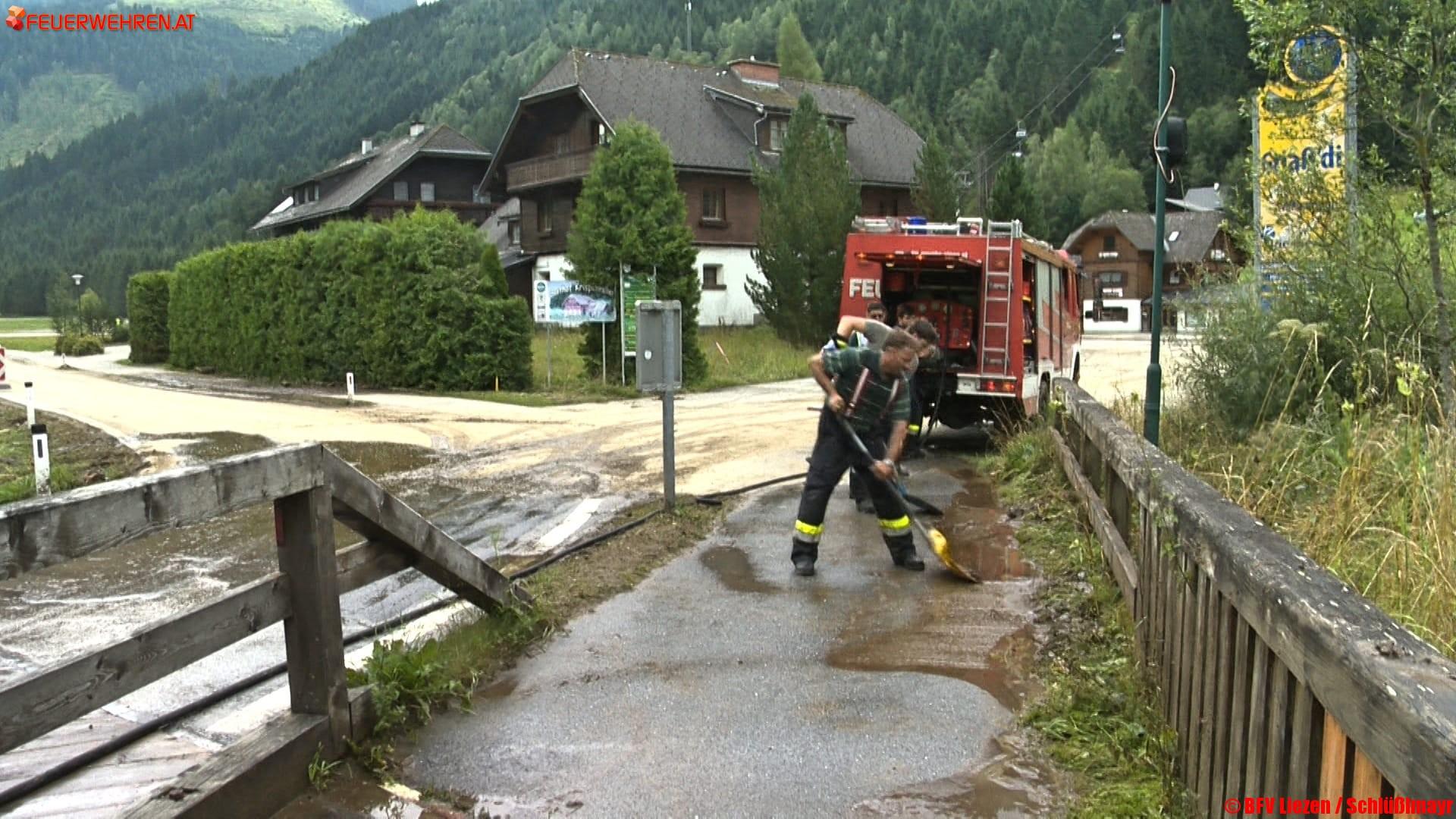 BFV Liezen: Aufräumarbeiten in den Katastrophengebieten