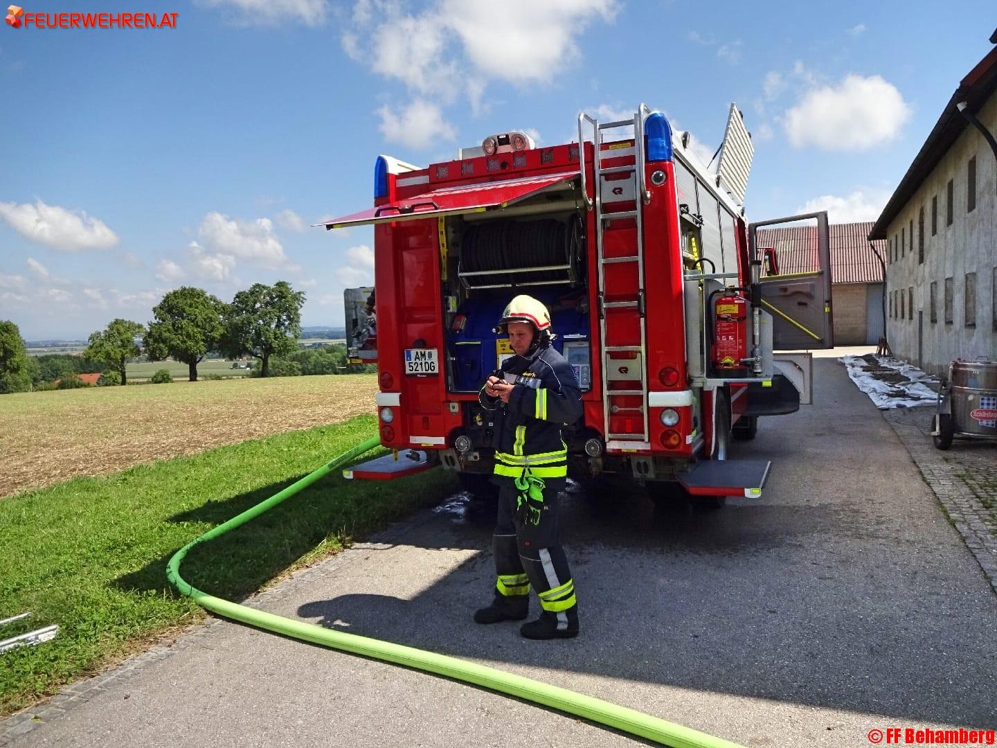 FF Behamberg: WC-Lüfter löst Brand aus