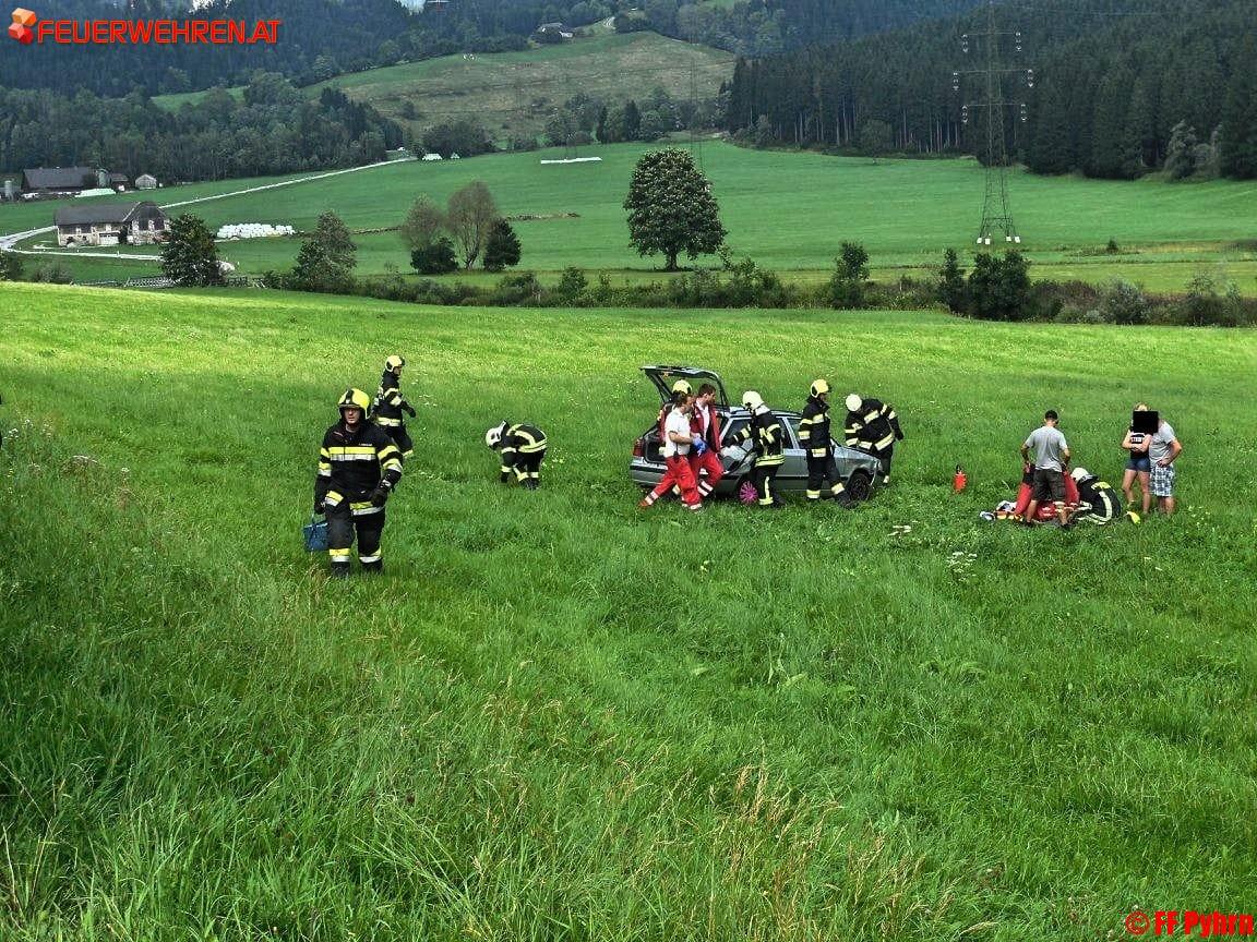 FF Pyhrn: Verkehrsunfall B 138 Pyhrnpassbundesstraße