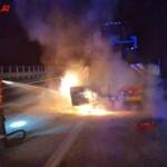 BFV Liezen A06: LKW-Brand auf der A9 in den Nachtstunden