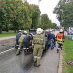 Kuriose Fahrzeugbergung in Ternitz