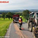 FF Biberbach: Ölspur aufgrund eines technischen Gebrechens 2