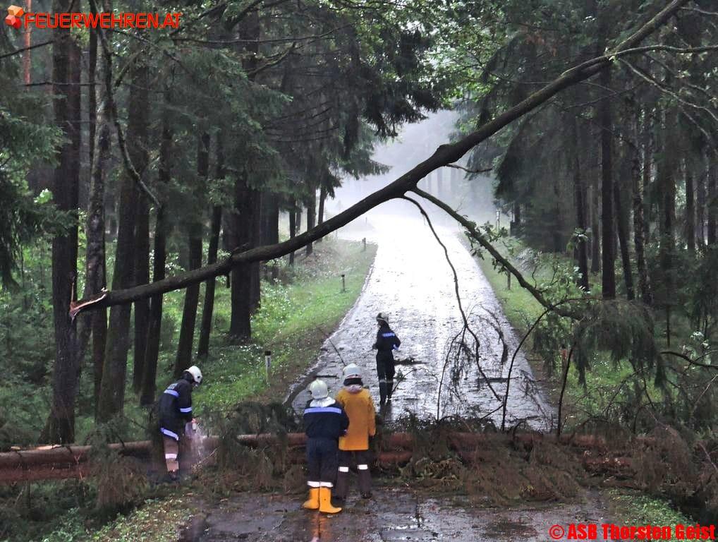 BFKDO Gmünd: Unwetter fegt über das obere Waldviertel