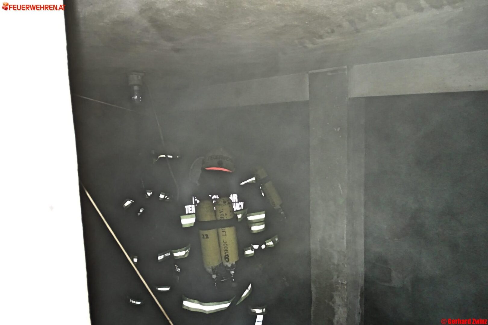 Kellerbrand in Ternitz-Pottschach