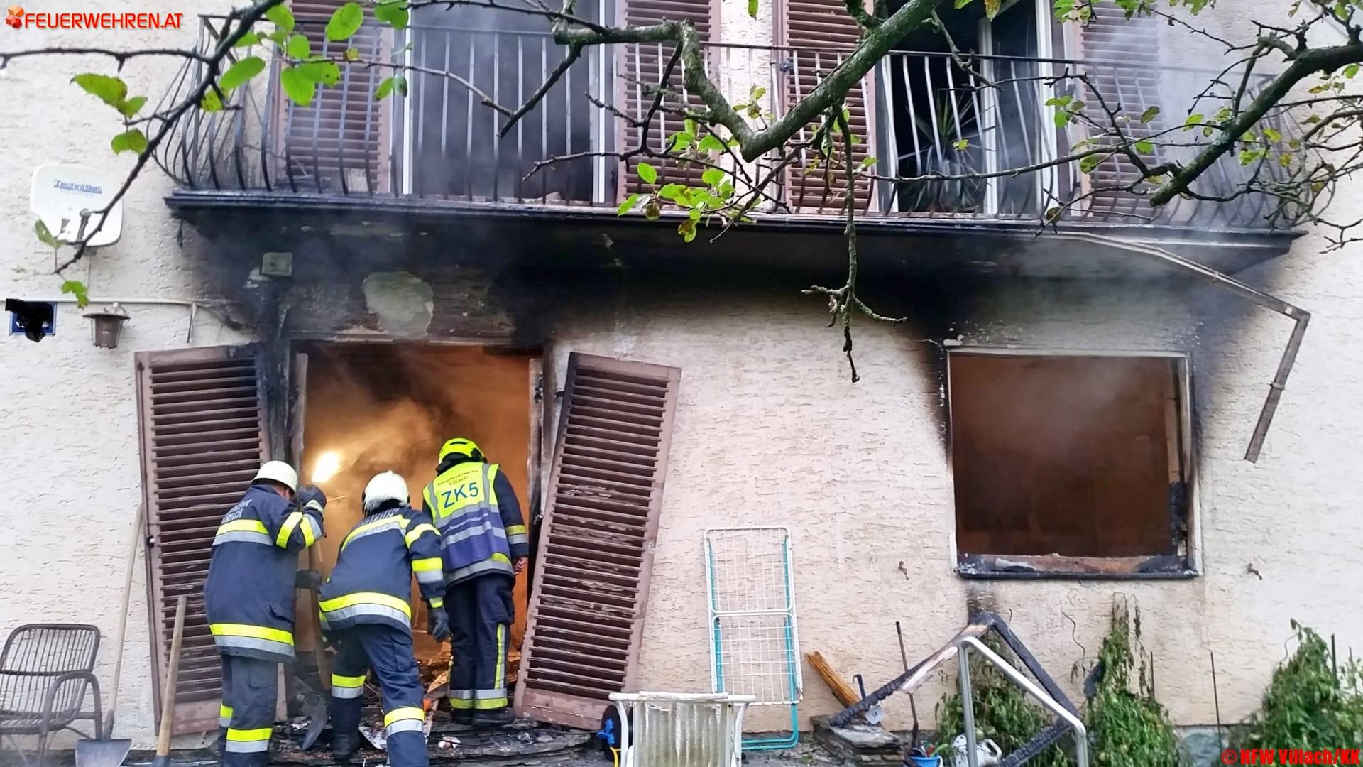 HFW Villach: Wohnhausbrand fordert Todesopfer