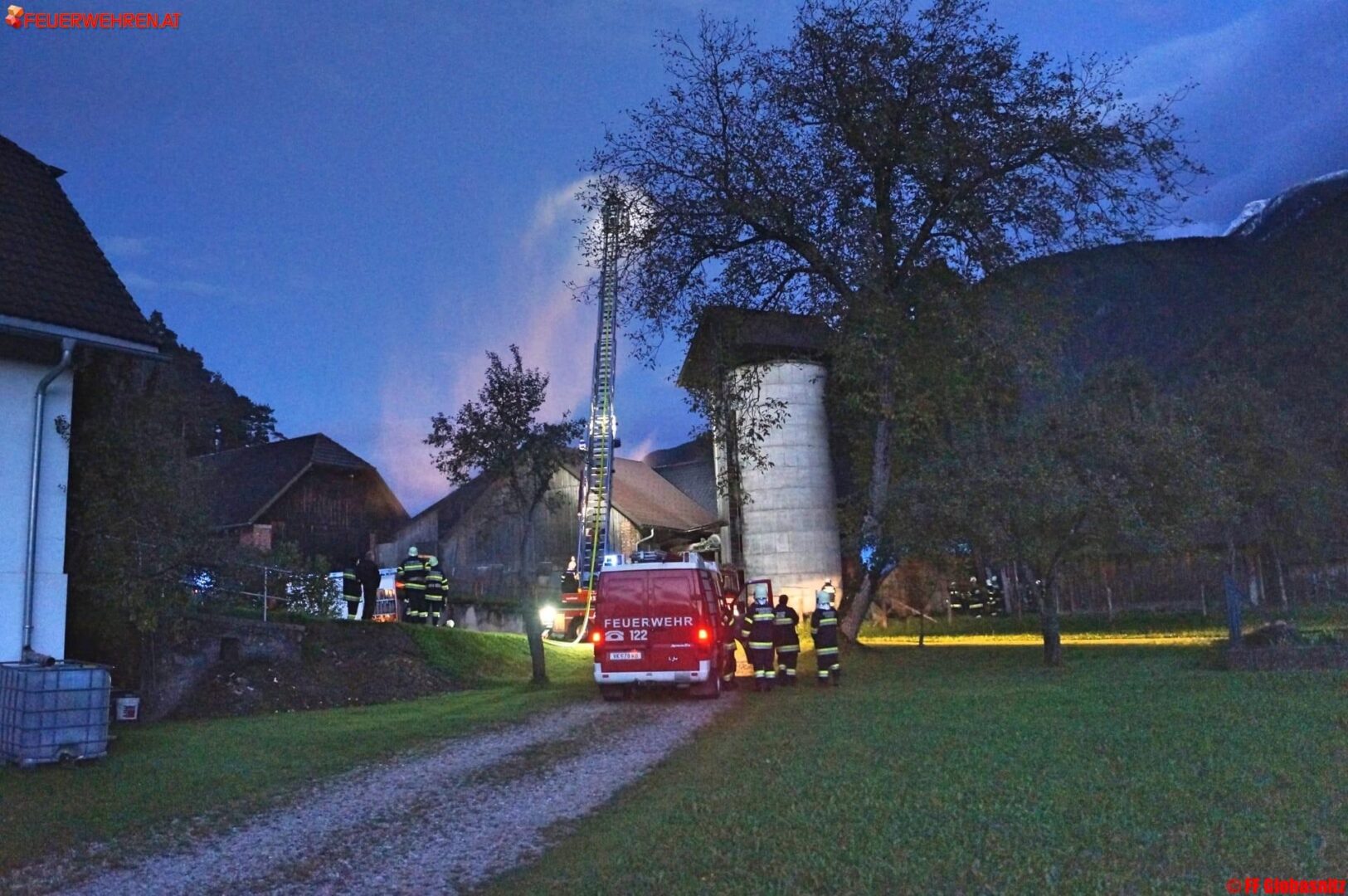 FF Globasnitz: Abschnittsübung – Großbrand in Wackendorf verhindert