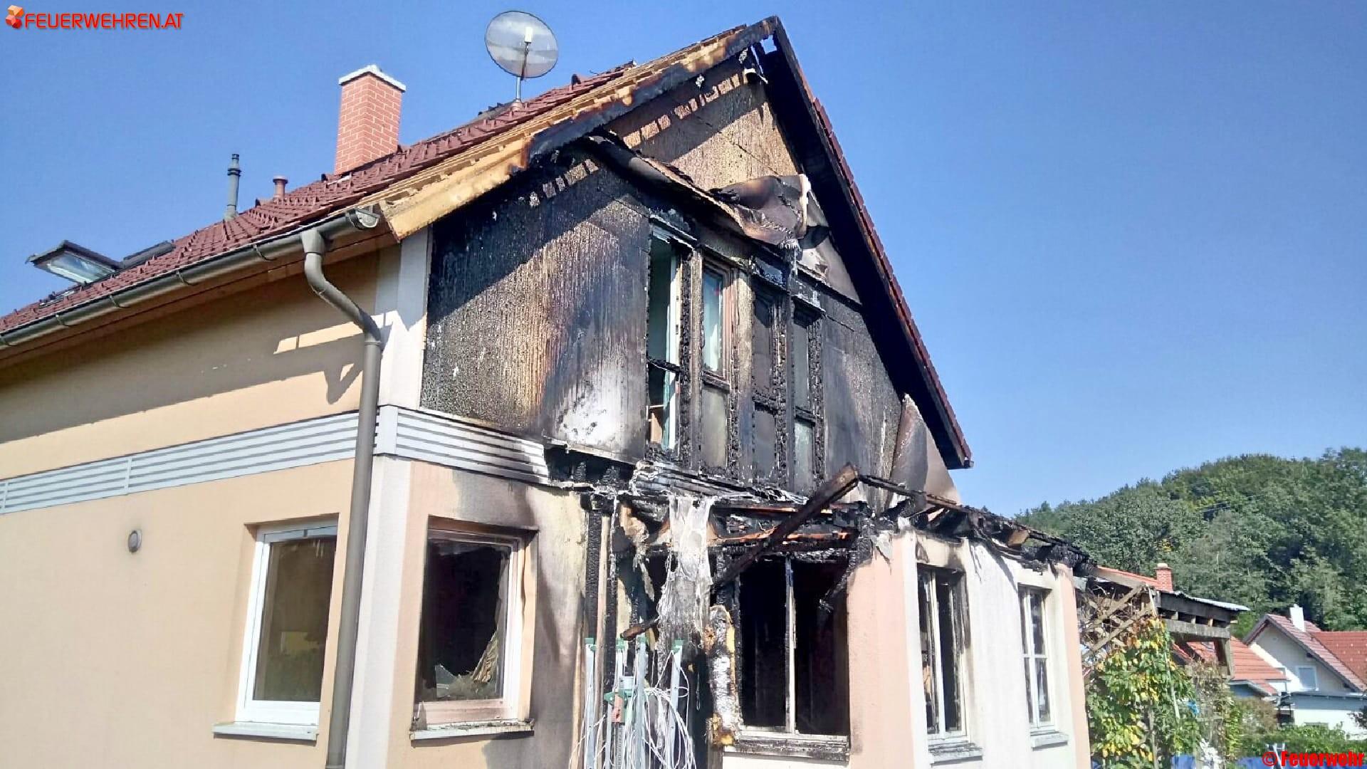 BFVDL: Schwanberg – Einfamilienhaus in Flammen