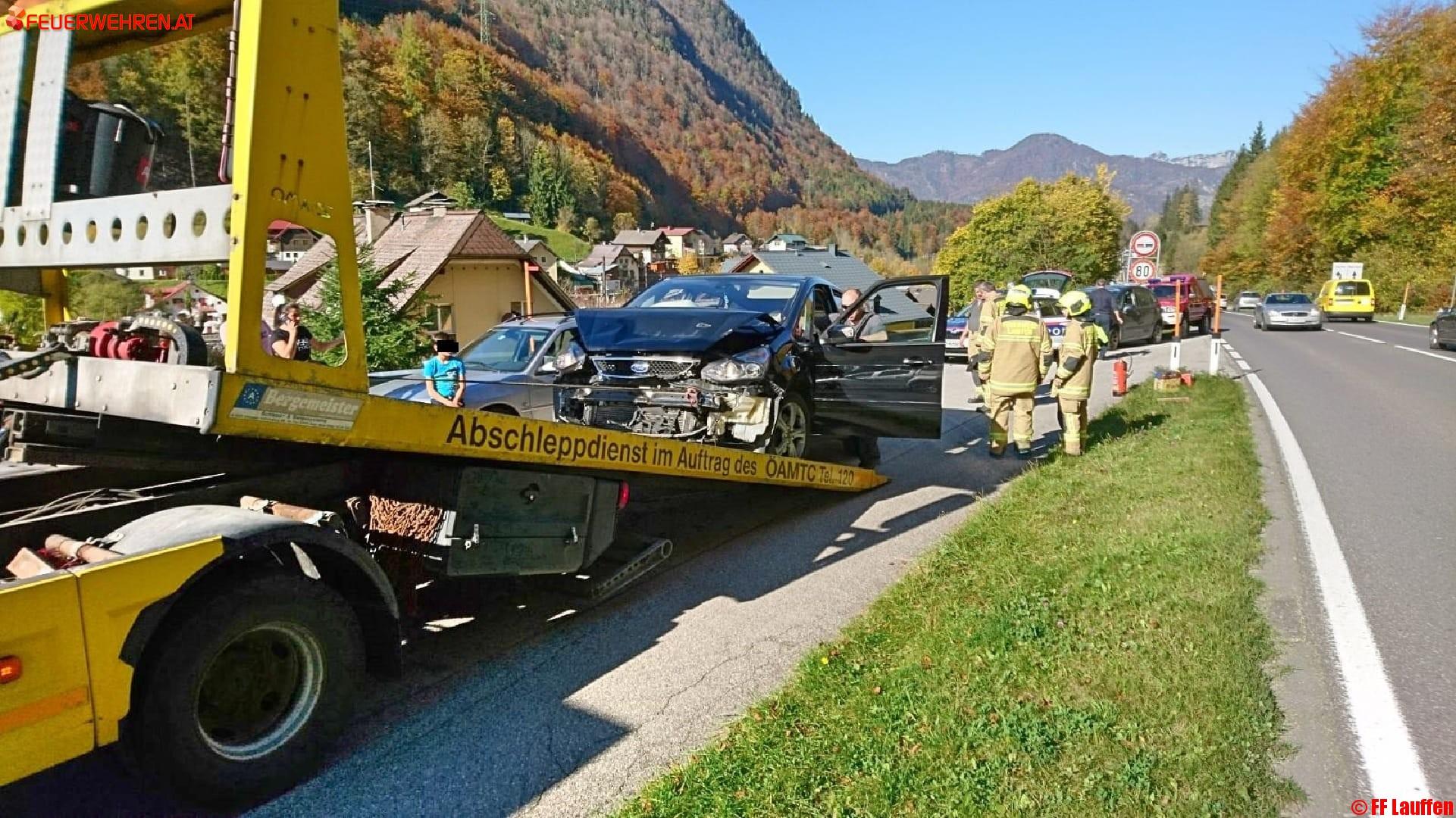 FF Bad Ischl: Zwei Einsätze in zwei Tagen auf der B145 in Lauffen