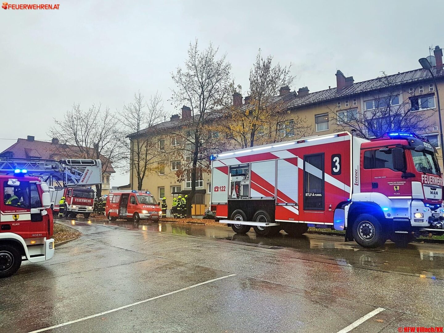 HFW Villach: Einsatzreicher Sonntag für Villacher Feuerwehren