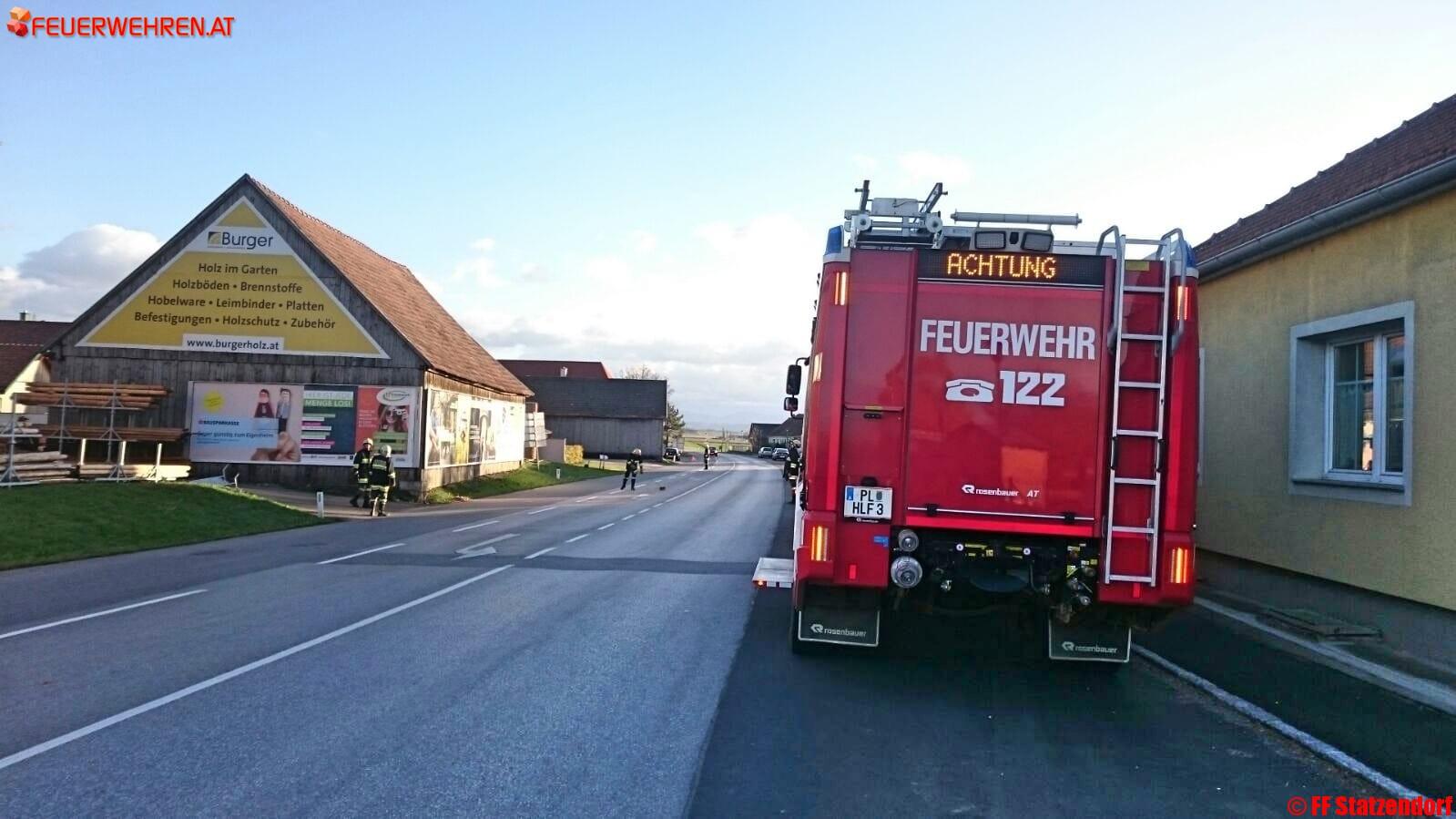 FF Statzendorf: Sturmschaden in Rottersdorf L100