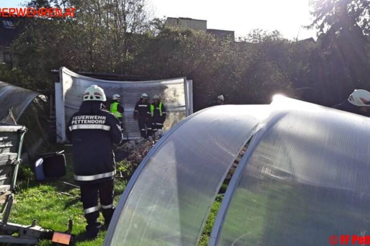 FF Pettendorf: Sturmschäden am 29. Oktober 2017