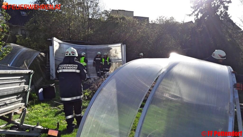 FF Pettendorf: Sturmschäden am 29. Oktober 2017