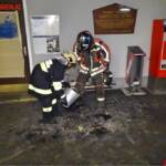 Müllbehälterbrand in Pottschach