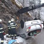 FF Bad Ischl: Fahrzeugüberschlag im Weißenbachtal