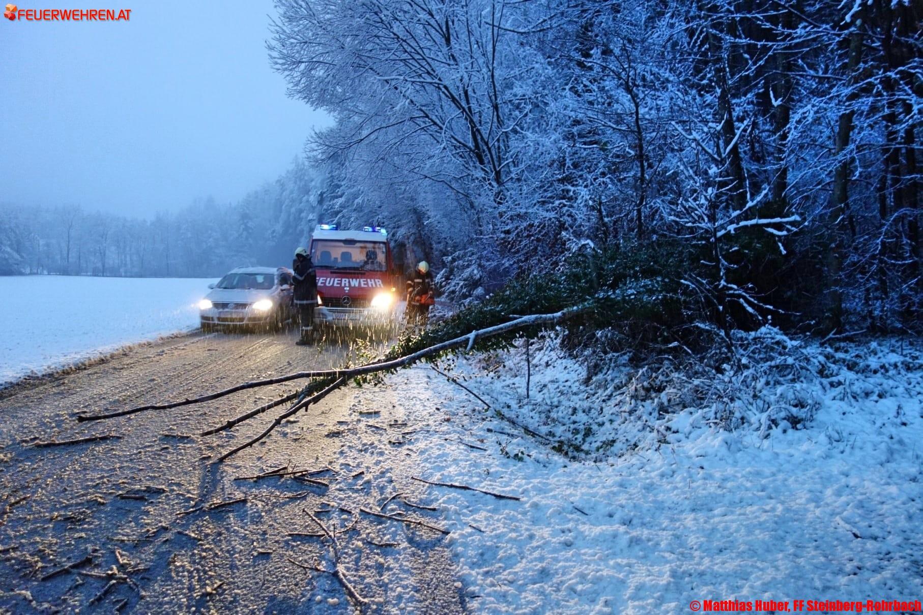 BFVGU A6: Winterliche Verhältnisse sorgen für Einsätze