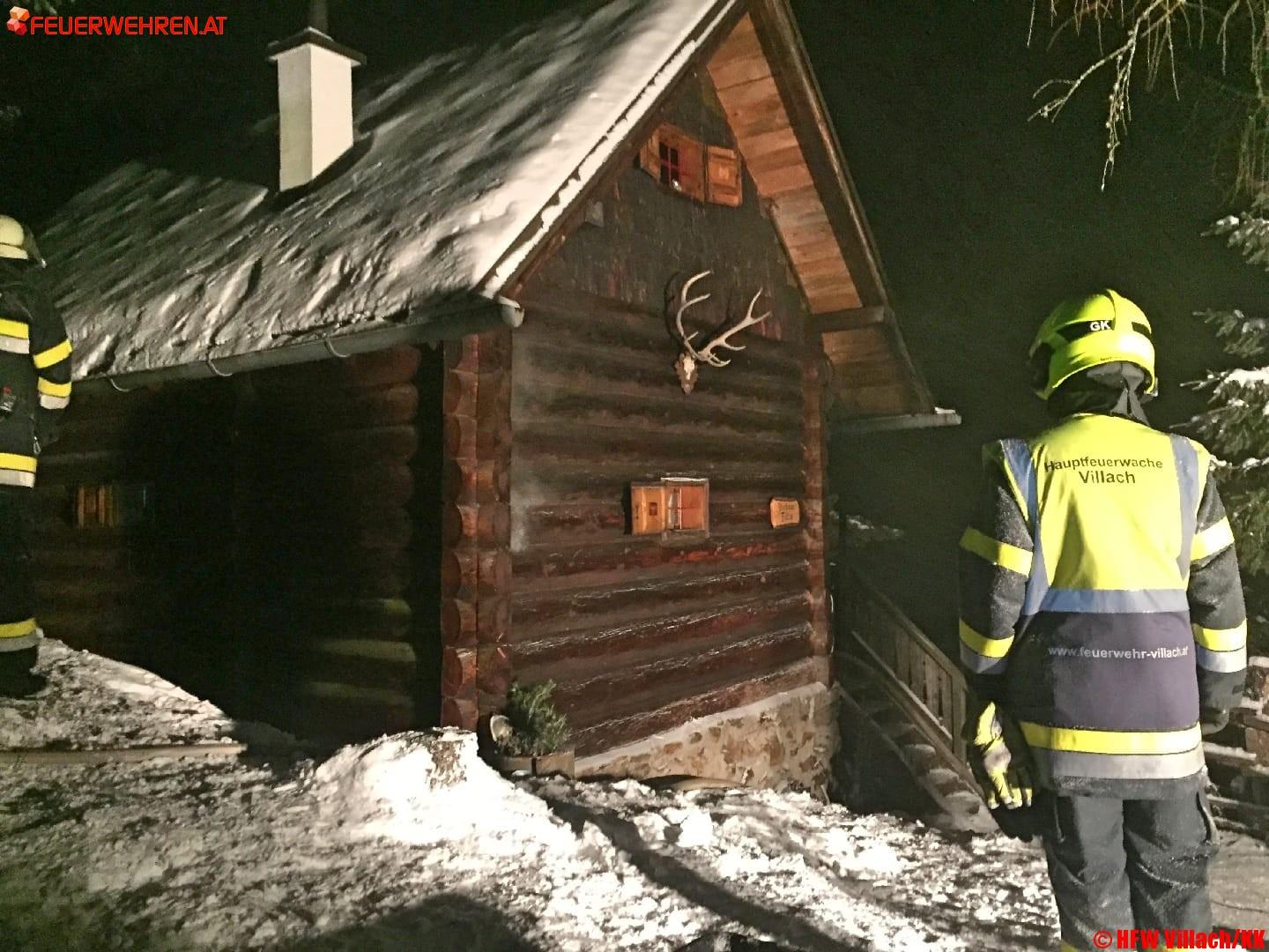 HFW Villach: Beginnender Hüttenbrand