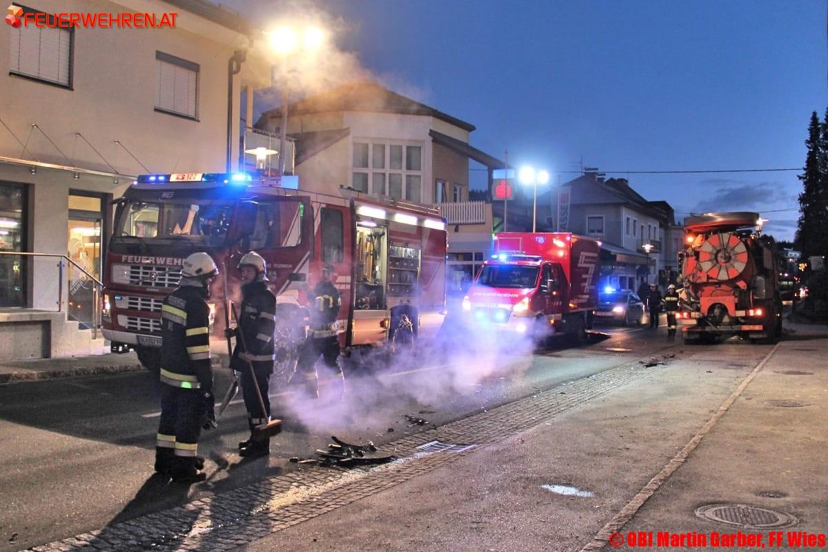 BFVDL A2: Verkehrsunfall in Wies