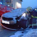 FF Bad Ischl: Auffahrunfall in der Grazer Straße
