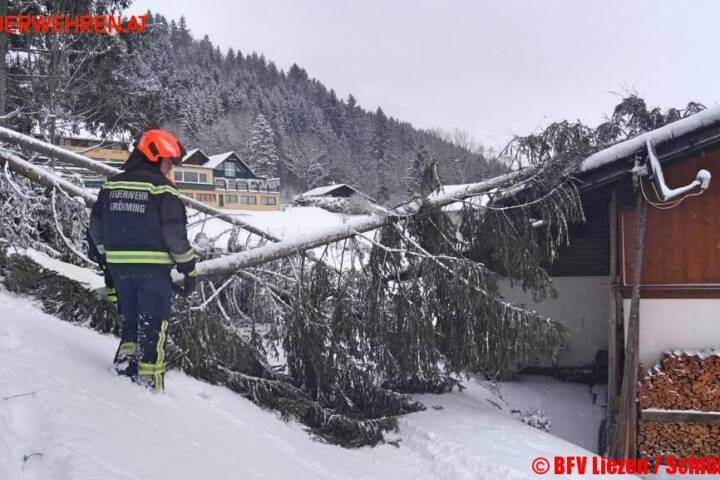 BFV Liezen: Schwerer Schneesturm