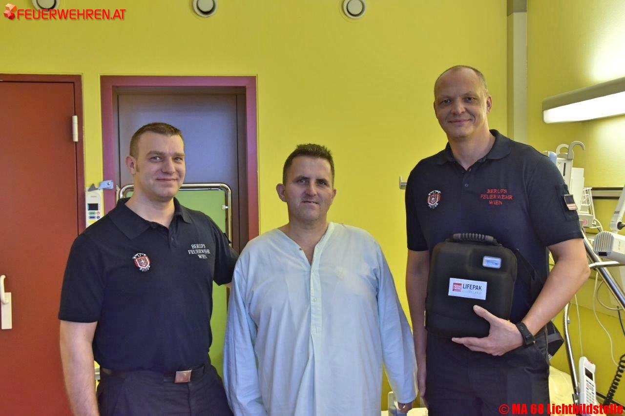 BF Wien: Erfolgreicher Defi-Einsatz