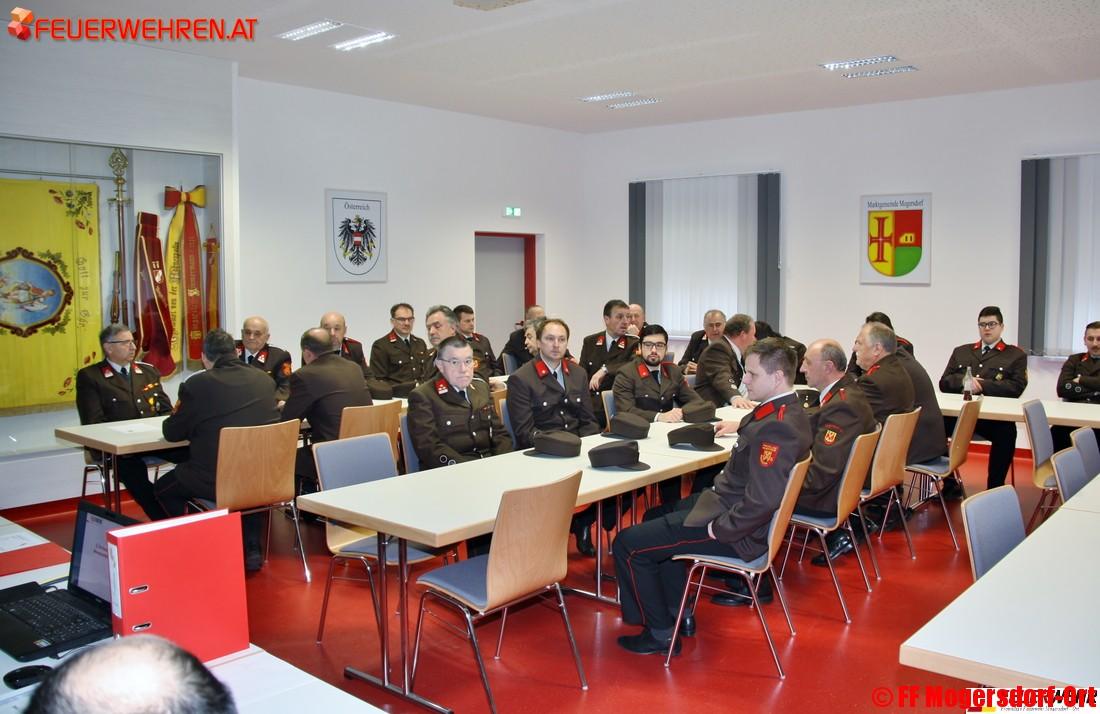 Feuerwehr Mogersdorf-Ort zog Leistungsbilanz für 2017