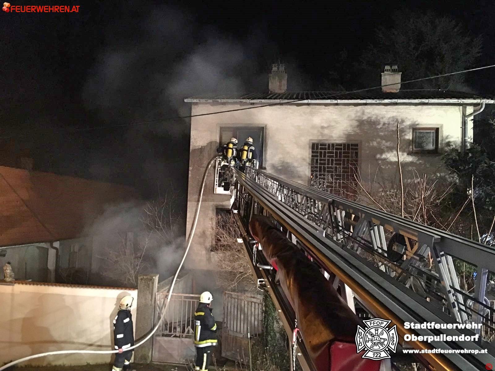 Stadtfeuerwehr Oberpullendorf: Gebäudebrand in Nikitsch