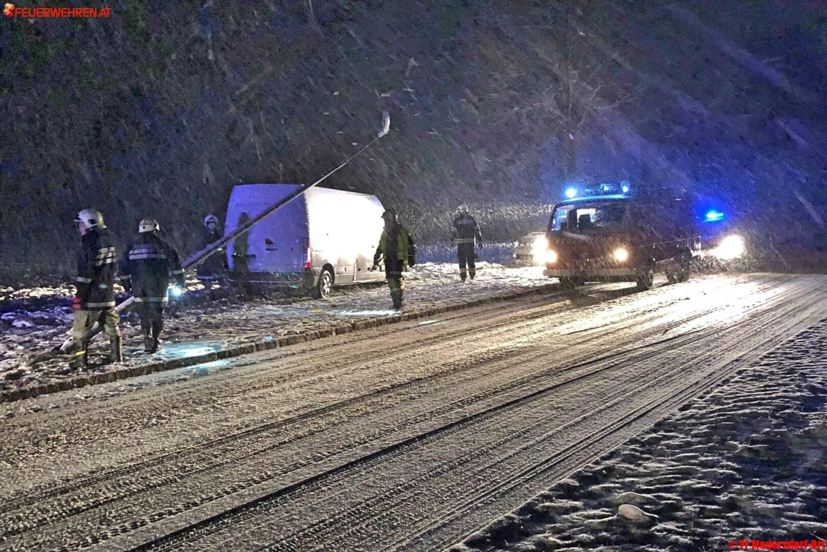 FF Mogersdorf: Wintereinbruch sorgt für zahlreiche Feuerwehreinsätze