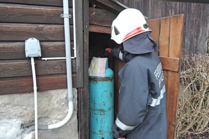 Gasaustritt in Hoheneicher Einfamilienhaus
