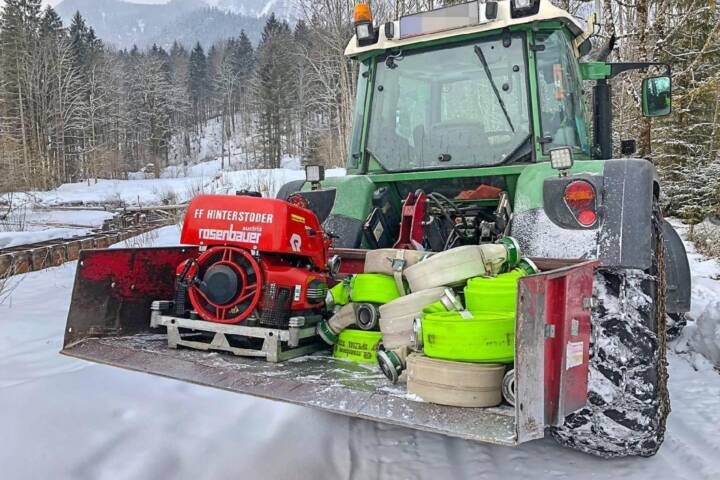 FF Hinterstoder: Nutzwasserversorgung bei eisigen – 16°C