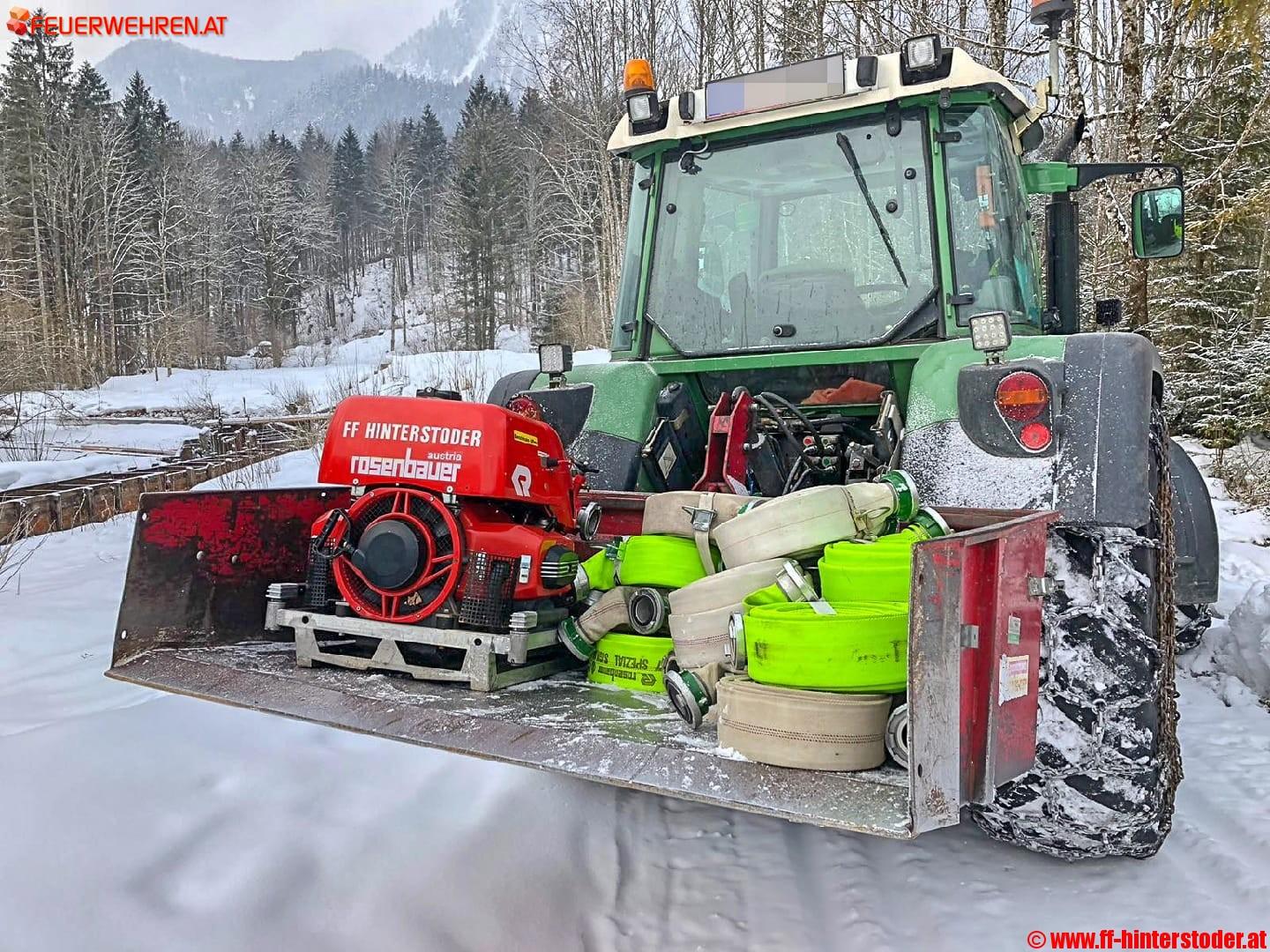 FF Hinterstoder: Nutzwasserversorgung bei eisigen – 16°C