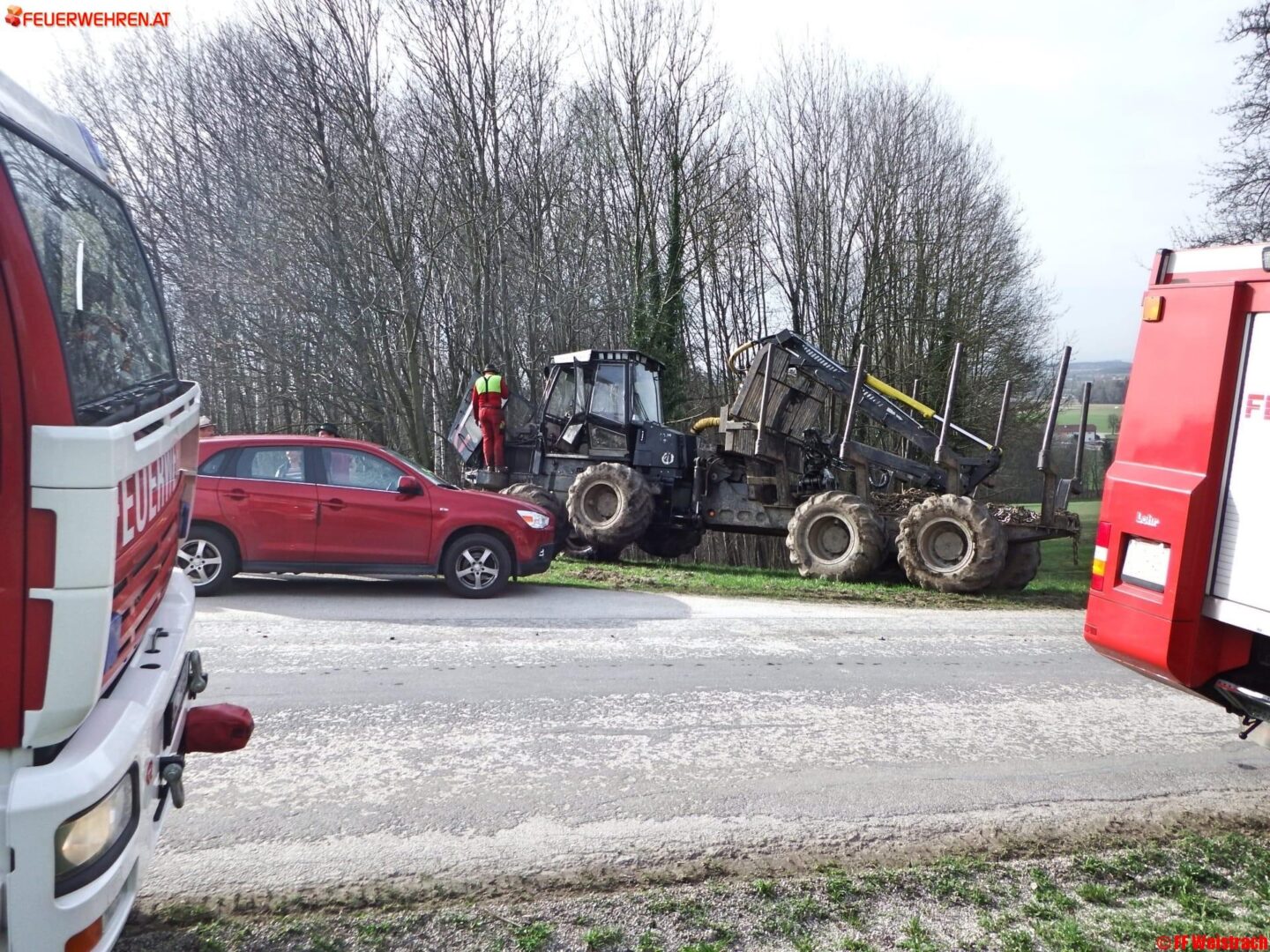 FF Weistrach: Forstrückewagenbrand