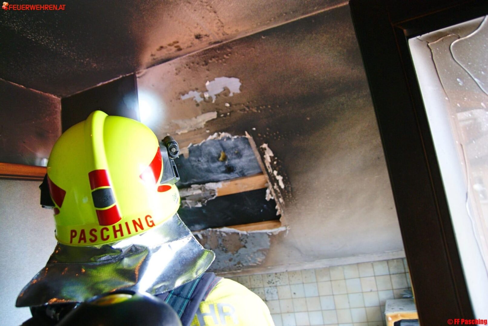 FF Pasching: Wohnhausbrand in Pasching