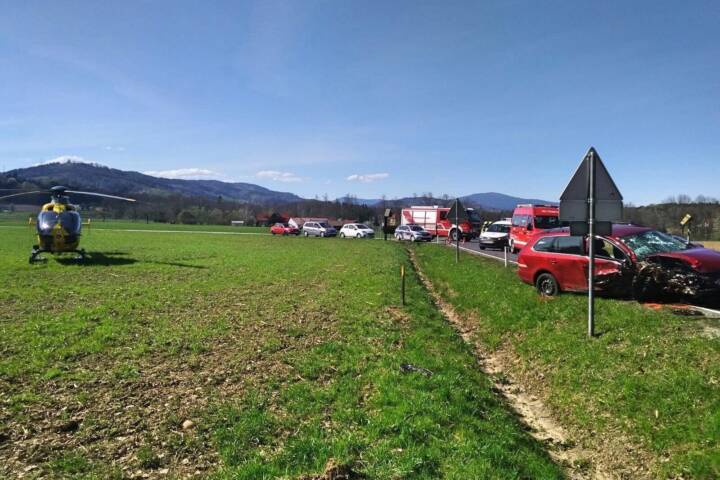 BFVDL: Frontalzusammenstoß auf der B-74 in Hohlbach