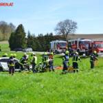 FF Andorf: Verkehrsunfall mit eingeklemmter Person