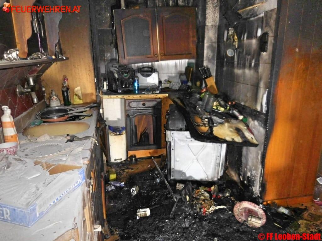 FF Leoben-Stadt: Wohnungsbrand Barbaraweg